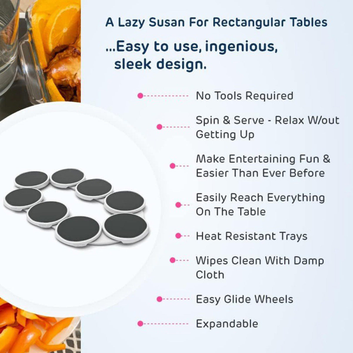 Luxury turntable 360 degree tray