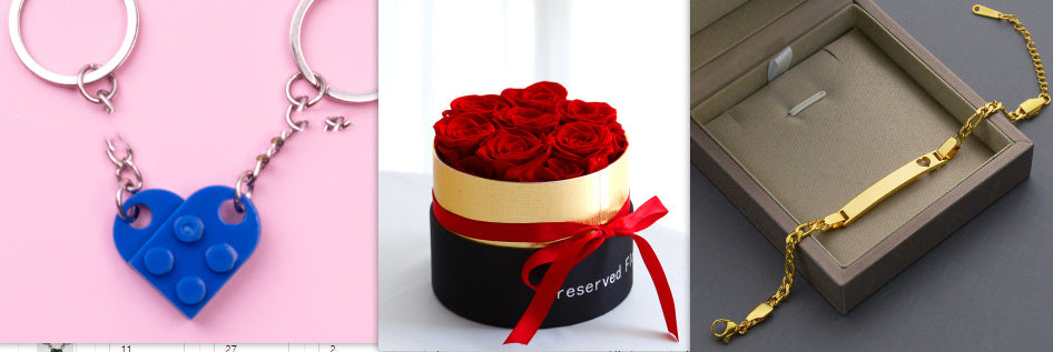 Longlife Rozen In box met Romantische geschenk set